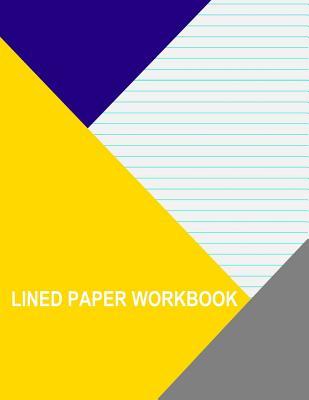Full Download Lined Paper Workbook: Grey with Medium Aqua Lines -  file in PDF