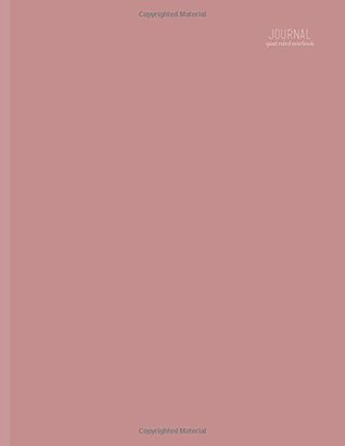 Read Online Quad Ruled Journal Notebook: Dusty Pink, 8.5 x 11, Graph/Square Grid (Minimalist Journals) -  file in ePub