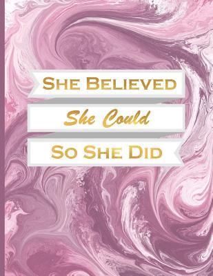 Full Download She Believed She Could So She Did: Bullet Journal XL 8.5x11 (21.5x28 CM), Acrylic Purple, Bullet Journal Notebook Dot Grid -  | PDF