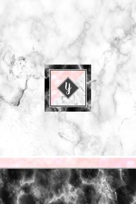 Read Online Y: Pink Letter Y Monogram Journal, Monogrammed White Marble Notebook, Blank Lined Custom Journal 6x9 Inch College Ruled 120 Page Perfect Bound Glossy Soft Cover -  | PDF