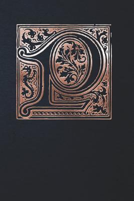 Full Download Notebook: Art Nouveau Initial P - Copper on Black - Lined Diary / Journal -  | ePub