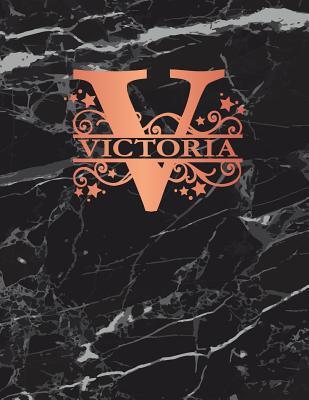 Full Download Victoria: Personalized Journal Notebook for Women or Girls. Monogram Initial V with Name. Black Marble & Rose Gold Cover. 8.5 X 11 110 Pages Lined Journal Paper -  file in PDF