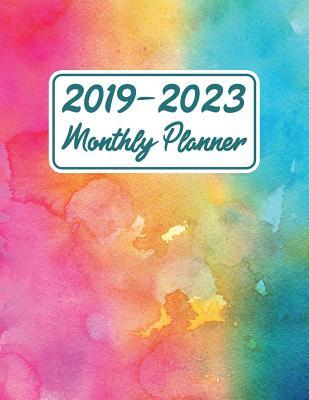 Full Download 2019 - 2023 Monthly Planner: Five Year Calendar Planner and Notebook 8.5x11 144 Pages Watercolor -  file in PDF
