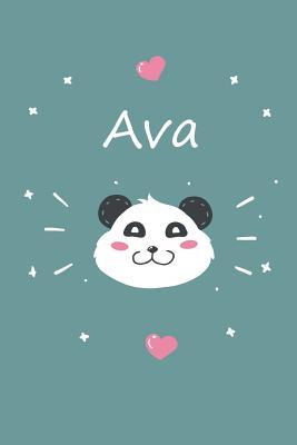 Download Ava: A cute personalized panda notebook/ diary for girls and women, with 100 lined pages in 6x9 inch format. Personal Diary Personalized Journal Customized Journal -  file in ePub