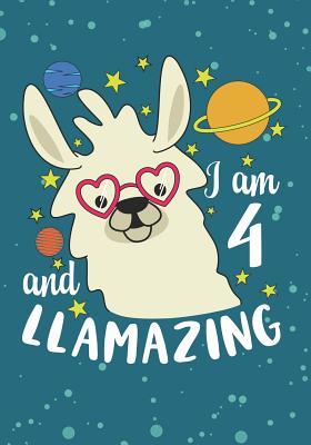 Read Online I Am 4 And Llamazing: Blank Lined Journal Notebook for Girls who loves Llama, Kids Birthday present and Youngster Llama Baby lover Gift -  | ePub