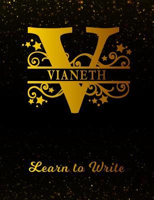 Download Vianeth Learn to Write: Personalized Letter V First Name Handwriting Primary Composition Practice Paper - Gold Glitter Effect Notebook Cover - Dashed Midline Workbook for Kindergarten 1st 2nd 3rd Grade Students (K-1, K-2, K-3) -  | ePub